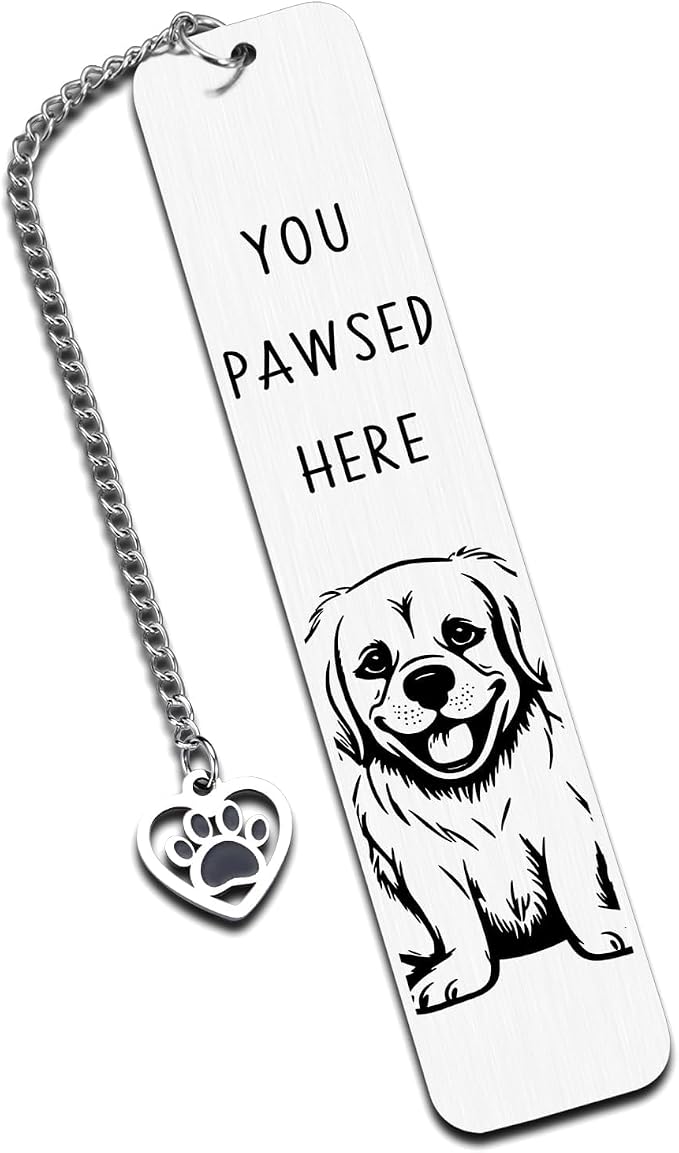 Pug Dog Dad Fathers Day Gifts - Pug Gifts for Pug Lovers, Dog Bookmark for Dog Lovers GIF ts for Women for Birthday Christmas, Reading Accessories, Pet Owner Page Marker Dog Themed Book Club GIF ts