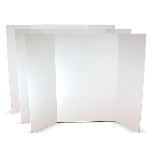 Flipside Products 36” x 48” Foam Project Boards for Presentations, Science Fair, School Projects, Event Displays and Trifold Picture Board - White 3/16'' Thick- 3 Pack