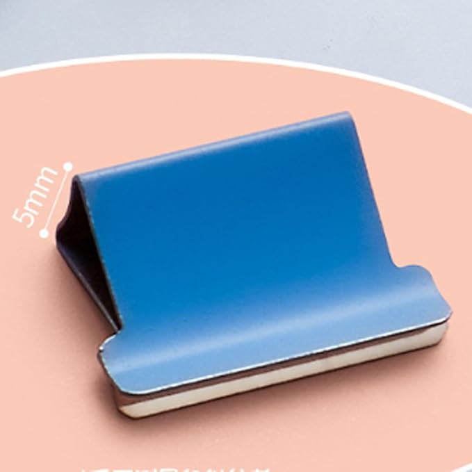 Portable Binder Clip Stapler, Includes 150 Reusable Clips, Push Clip Staplers, Mini Push Stapler Clamp Staplers for Desktop Document Home School Desk Office (K#)