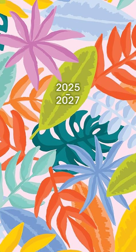 2026 Pocket Planner: 2-Year-Plus Monthly Pocket Calendar Book (24-Month): January 2026 - December 2027, Purse Size 6.5" x 3.5", Pastel Tropics