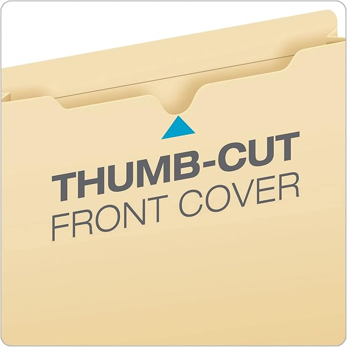 Office Depot Manila Double-Top File Jackets, 2in. Expansion, Letter Size, Pack of 25, 458161OD