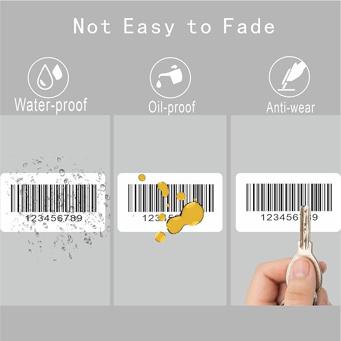 Hybsk 2.25x1.25 inch Direct Thermal Labels for Barcodes, Address, Compatible with Rollo Label Printer & Zebra Desktop Printers (2.25"x1.25",4 Rolls White)