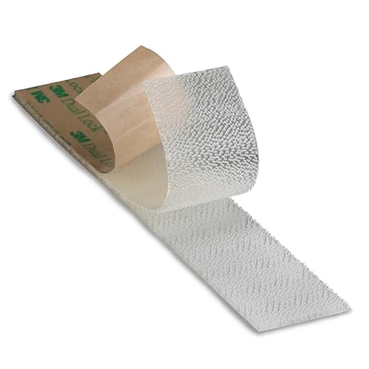 3M SJ4570 Dual Lock Low Profile Reclosable Fastener, Clear 2" Wide x 50 Yards Yards (Pack of 1)