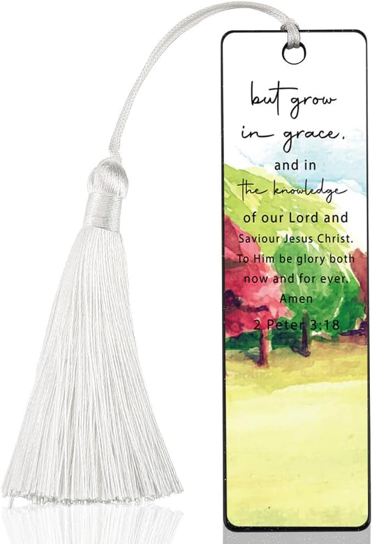 Christian Growth - Encouraging Bookmark, Inspirational Gift for Believers, Uplifting Gift for Spiritual Readers, Spiritual Bookish Present, Unique Scripture Design Bookmark, WCB80