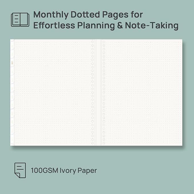 POPRUN 2026-2027 Monthly Planner, 18 Month Calendar (July 2026-Dec 2027), 7.5" x 9.5" B5 Spiral Hardcover Organizer with Dotted Note Pages, Professional Appointment Book for Business Office, Students & Teachers - Light Pink