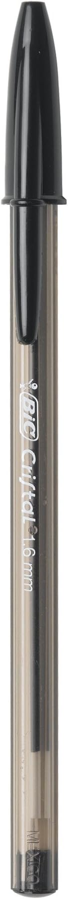 BIC Cristal Xtra Bold Ballpoint Pens,Bold Point (1.6mm) For Vivid And Dramatic Lines,Black Ink,Perfect Ink Pens,24 Count (Pack of 2)