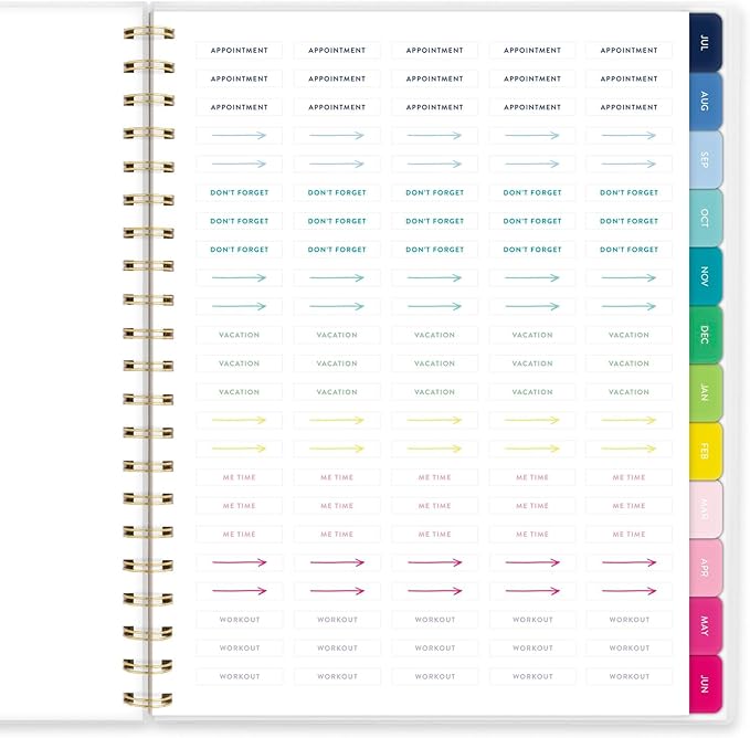 AT-A-GLANCE Planner 2025-2026 Academic, Simplified by Emily Ley, Weekly & Monthly, 8-1/2" x 11", Large, Monthly Tabs, Flexible Cover, Customizable, Lilac Plaid (EL39-901A)