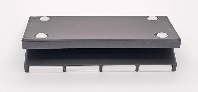 Remote Holder Organizer Pedestal Caddy compatible with Lutron Pico Remotes, Anti-Slip Feet, Holds 4 Remotes, Black, Indoor Use Only