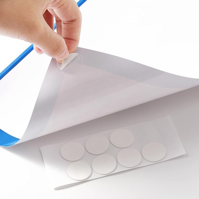 Large Dry Erase Calendar - Undated Wall Calendar Dry Erase, 58" x 37", 12-Month Dry Erase Calendar with 10 Round Stickers