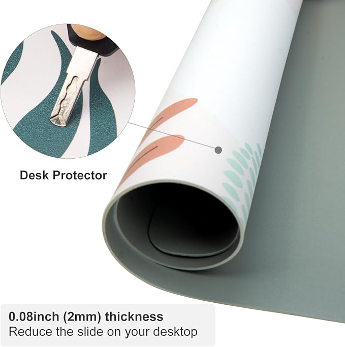 Colorful Star Minimalist Large Mouse Pad, Abstract Botanical Waterproof Desk Mat, Boho Computer Gaming Mouse Pad, XL Full Desk Mousepad Non Slip Writing Pad for School Office Home 23.6" x 13.8"