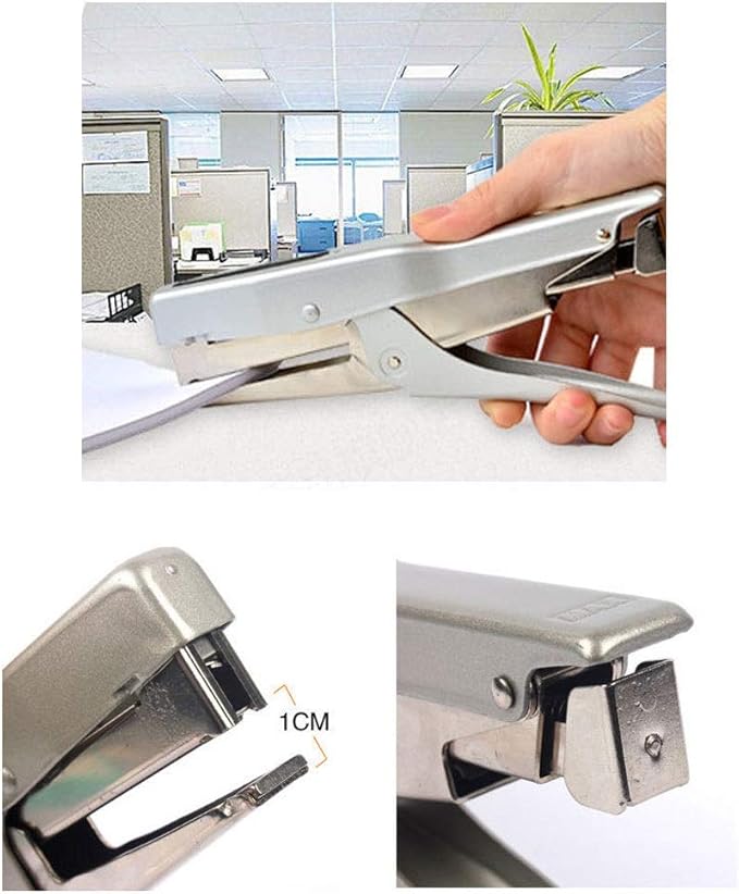 Stapler Silver Hand Stapler, Heavy Duty Stapler, Can Hold 30 Pages, Household Box Binding, Desk Accessories, Multi-Function Office Stapler