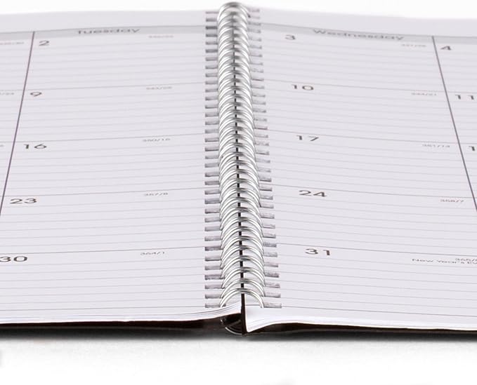 AT-A-GLANCE Planner 2025-2026 Academic, Weekly & Monthly, 8-1/2" x 11", Large, Monthly Tabs, Flexible Cover, DayMinder, Charcoal (AYC54545)