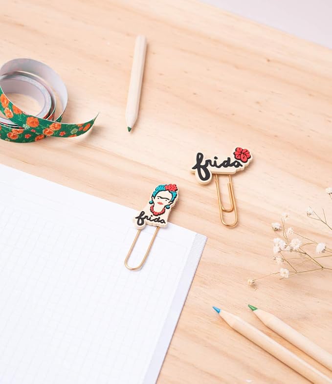 Frida Kahlo Paper Clip Set - Book Mark, Office Supplies, Frida Kahlo Gift, Paper Clip For Office , School