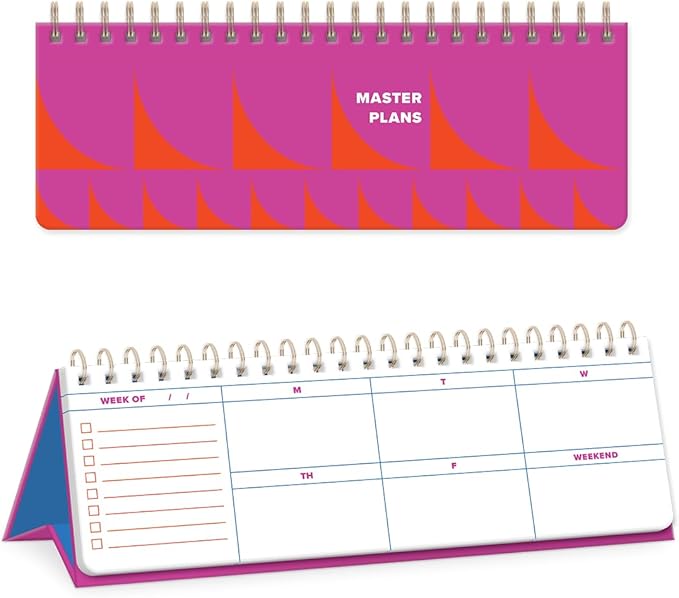Molly & Rex Statement Shapes Red Undated Planner (38243)