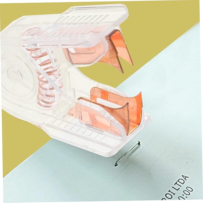Holibanna 1Set Transparent Office Supplies Puncher Heavy Duty Staple Remover Ergonomic Design for Effortless Staple Removal Stylish Desk Accessories