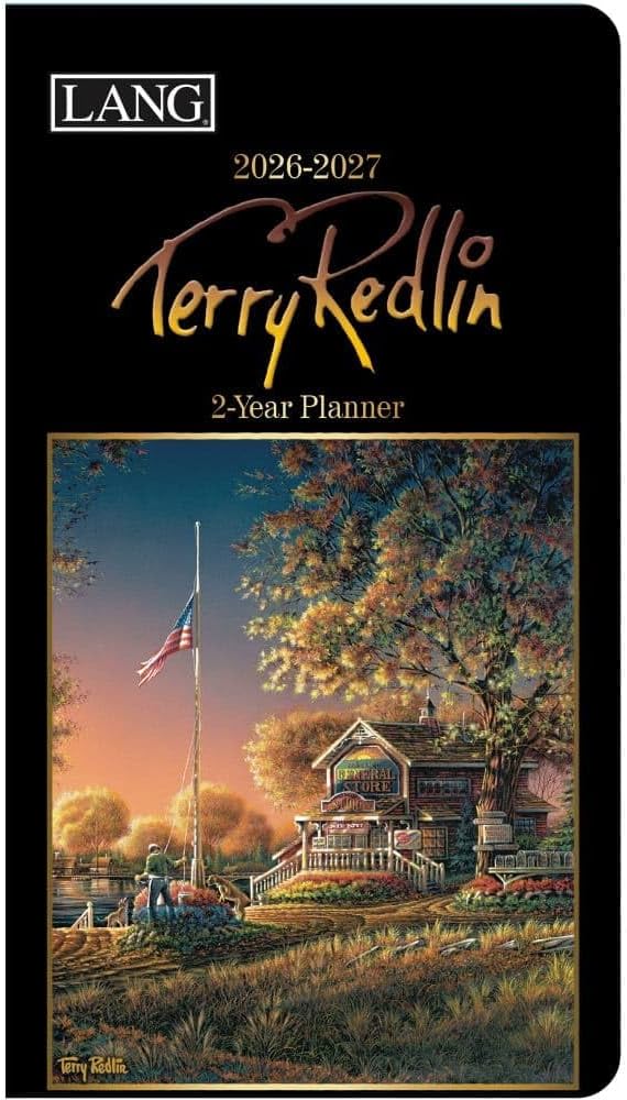 Lang, Terry Redlin 2 Year 2026 Pocket Planner, 3.63'' X 6.5'', Weekly Calendar with Stapled Binding