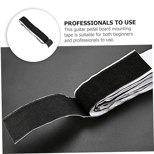 Pedalboard Mounting Tape Strong Adhesive Hook and Loop Fastener for Guitar Pedals Durable Design Bond for Guitars and Effect Pedals