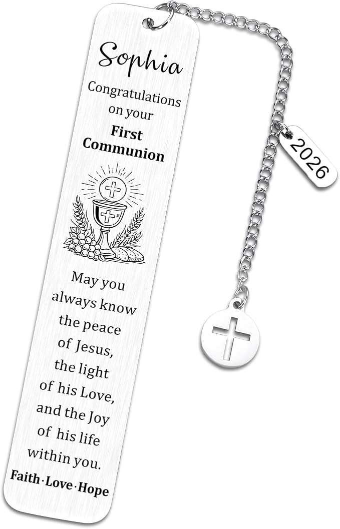 Personalized Bible Bookmarks - Custom Name Inspirational Christian Bible Religious Bookmarks Gifts for Women Men Book Lovers (Style-9)