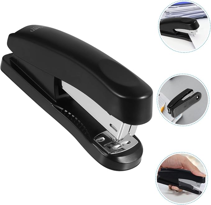 Office Stapler Stainless Steel Paper Stapling Tool Simple Attractive Stapler