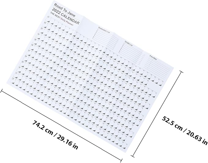 OSALADI 2022 Wall Calendar and Office Planner with Note-taking Feature, Hanging Paper Monthly Calendar for Home and Office Organization Random Color