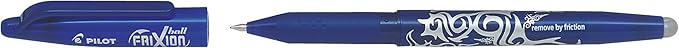 Pilot Frixion Erasable Rollerball 0.7 mm Tip - Black/Red/Blue, Pack of 3