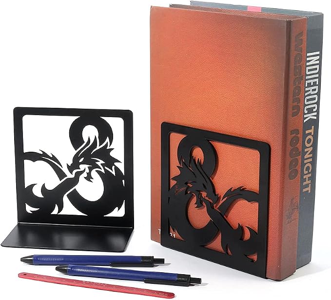 Book Ends, Bookends, Book Ends for Shelves, 1 Pair Non Skid Metal Book Divider Decorative Holder, Abstract Art Desgin Book Stopper Supports for Office, Home (1pair E)