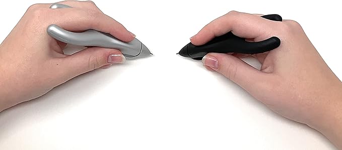 Penagain Ergosof, Ballpoint Pen, Set of 4 Colors: Black, Silver, Red and Blue (Individually Packaged with Two Refills Per Pen)