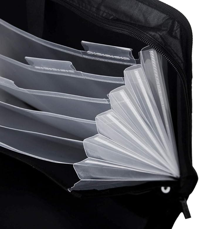 Business Portfolio Padfolio Briefcase for Laptop Document Receipt Note Storage Organizer Large Foldable Expandable File Folder Project Tablet A4 Paper Carrying Case Holder With Handles