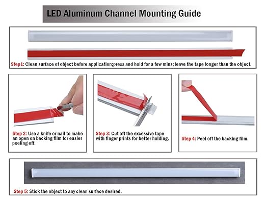 StarlandLed 33ft Clear Mounting Tape - Acrylic Adhesive Double Sided Adhesive Foam Tape 10m X 10mm Weatherproof Heavy Duty Glue, Heat Resistant Perfect for LED Light Strip Aluminum Channel