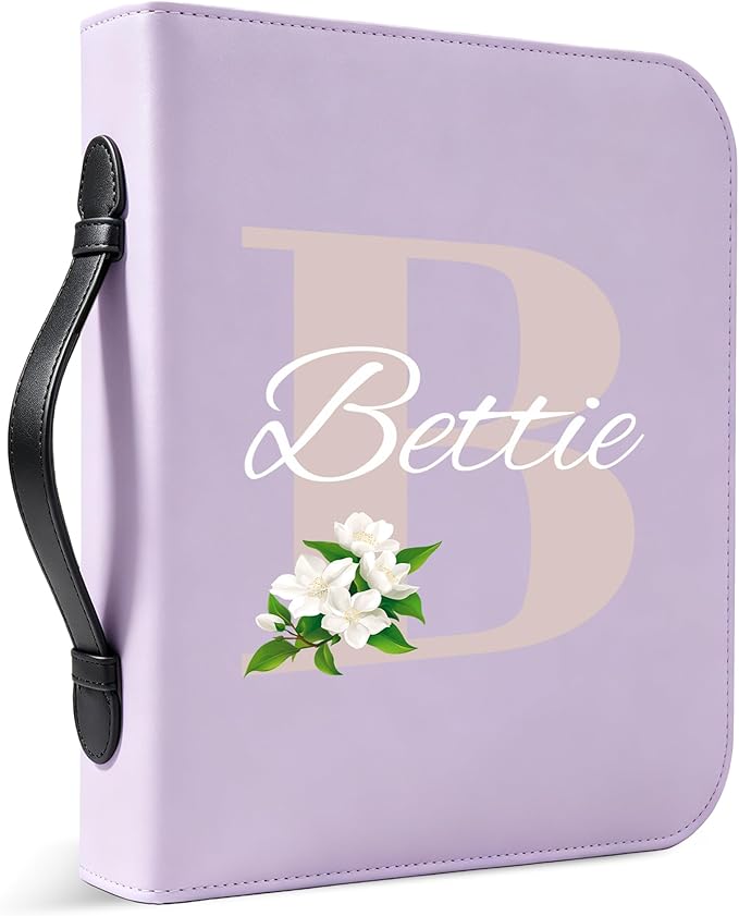 Personalized Bible Covers, Custom Leather Bible Cover Case with Initial Name, Personalized Bible Carrying Case for Women, Custom Bible Bag for Men, Christian Gifts for Daughter Wife