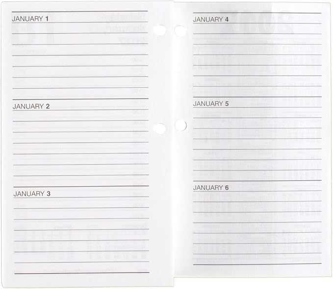 AT-A-GLANCE Daily Desk Calendar 2016 Refill, 12 Months, January – December, 3.5 x 6 Inch Page Size (E71750)