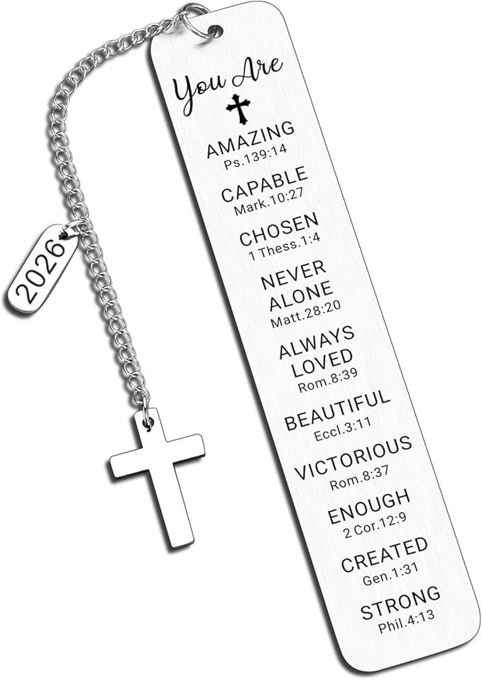 Baptism Gifts for Teen Girls Teenage First Communion Gifts for Girls Teens Boys Religious Christian Confirmation Gifts Bookmark for Women Girls Graduation Birthday Gifts Stocking Stuffers for Teen Boy