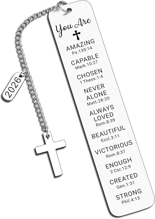 Baptism Gifts for Teen Girls Teenage First Communion Gifts for Girls Teens Boys Religious Christian Confirmation Gifts Bookmark for Women Girls Graduation Birthday Gifts Stocking Stuffers for Teen Boy