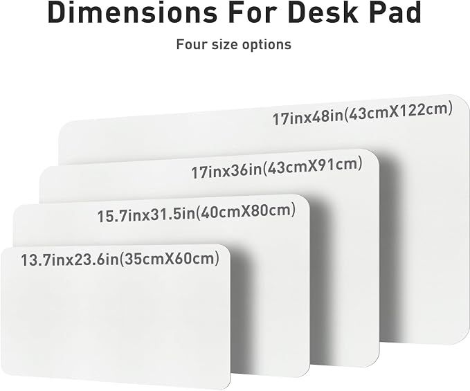 Aothia Leather Desk Pad Protector, Mouse Pad, Office Desk Mat, Non-Slip PU Leather Desk Blotter, Laptop Desk Pad, Waterproof Desk Writing Pad for Office and Home (Off-White,31.5" x 15.7")