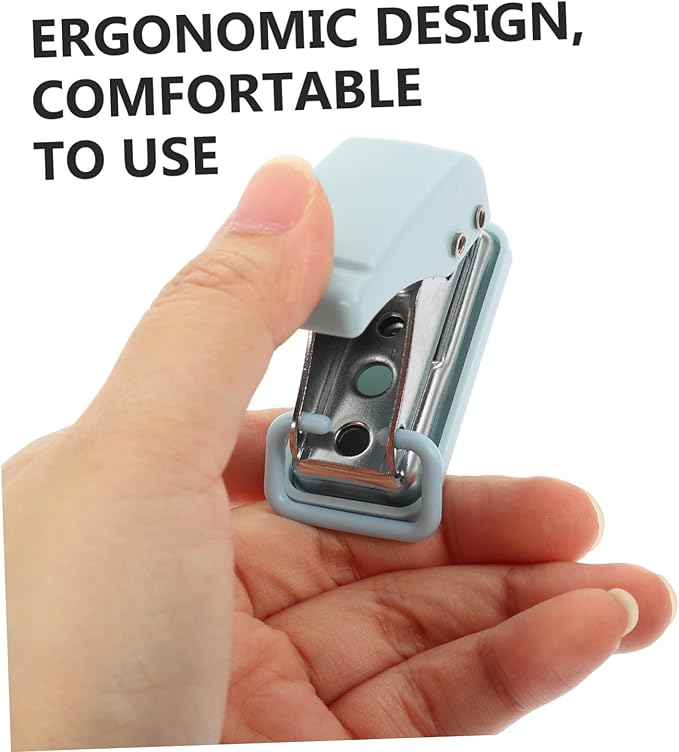 jojofuny Mini Hole Puncher for Office Supplies Portable Single Hole Punch Compact Desk Ornament for Students and Teachers Small Size Sturdy and Practical Stationery