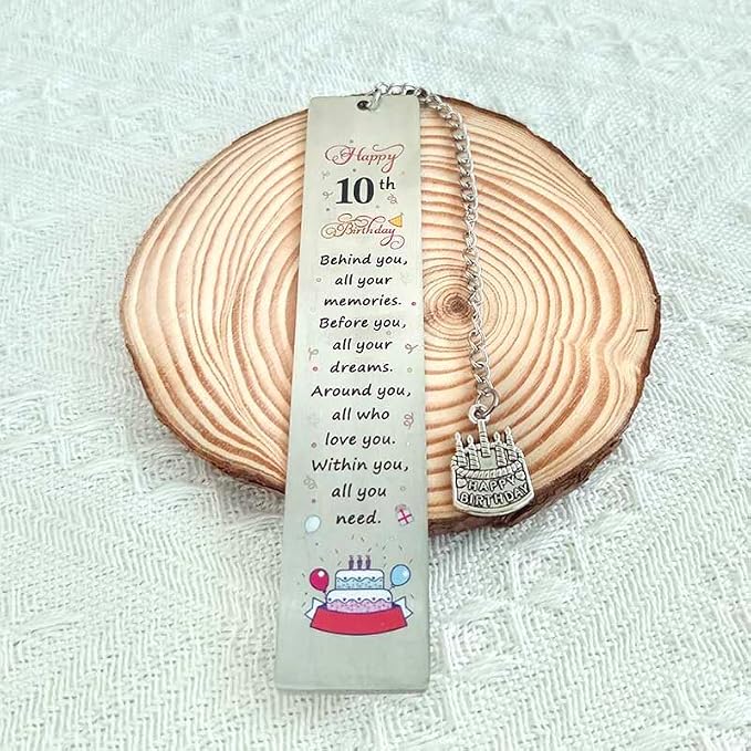 10th Birthday Bookmark Gifts Behind You All Your Memories Bookmarks | 10 Year Old Girl Boy Birthday Gifts for Book Lovers 10 Yrs Old Daughter Birthday Gifts