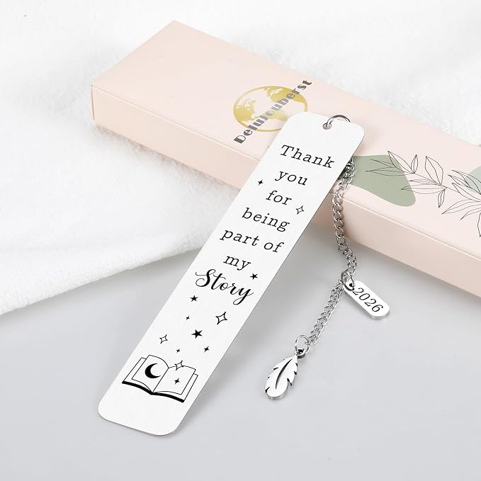 Teacher Appreciation Gifts for Women Men 2026, End of Year Gifts for Teacher, Bookmarks for Teachers, Thank You Gift for Teachers, School Supplies, Retirement Gift Thank You for Being Part My Story