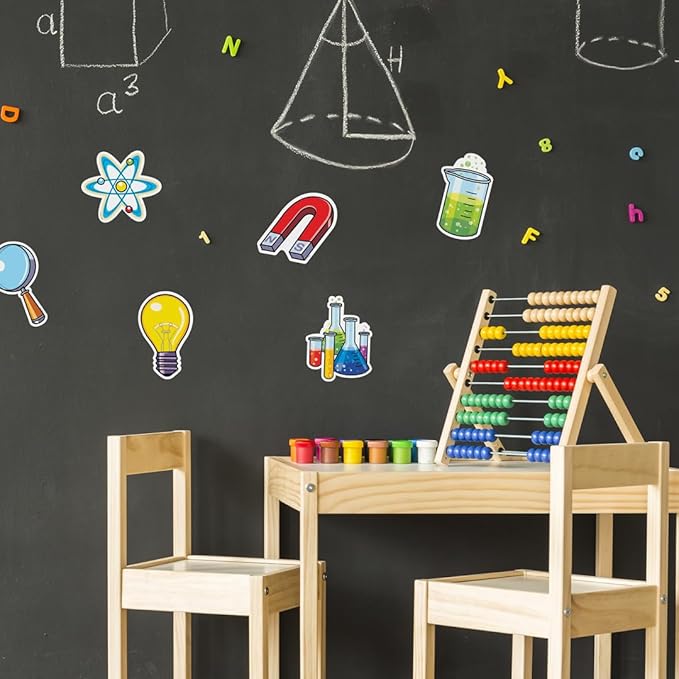 CTP Science Lab 6” Designer Cut-Outs, Bulletin Board Décor, Set of 36, 6” x 6” Each (Creative Teaching Press 3875)