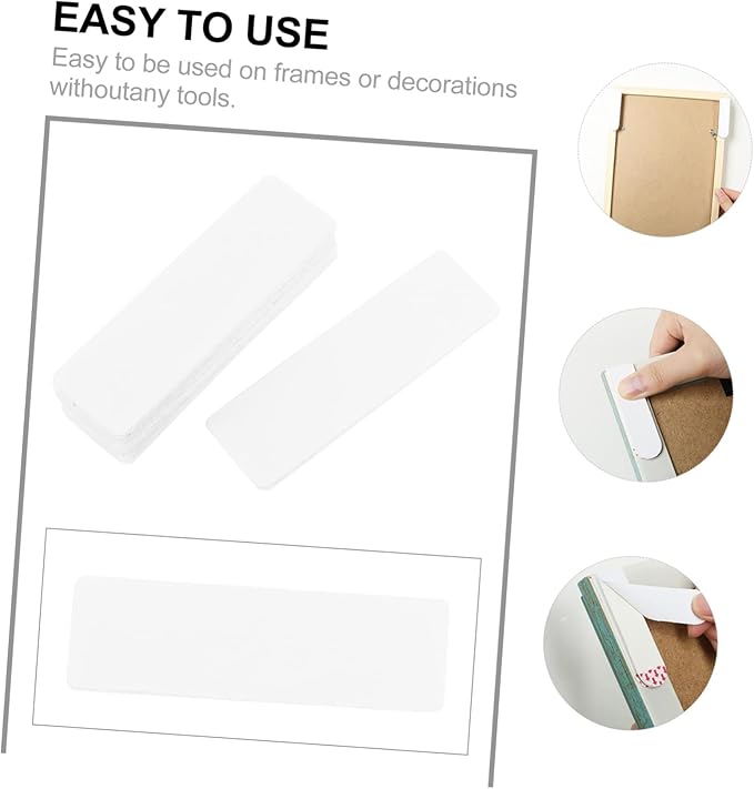 NUOBESTY 16pcs Strong Adhesive Hook and Loop Tape for Home and Office Heavy Duty Storage Straps Waterproof Self-Adhesive Fasteners for Organizing Suitable for Crafts and DIY Projects