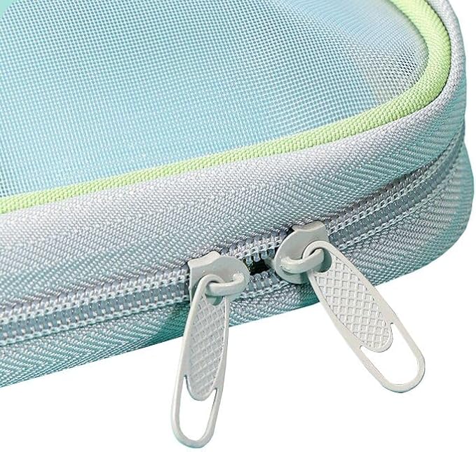 Nylon Document Bag with Zipper Light Transparent Mesh File Bag Pouch with Strap for Books A4 Documents Organizer (4, Pink&Purple&Green&Blue)