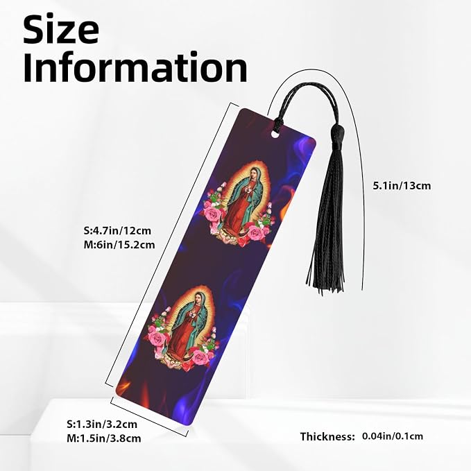 Virgen De Guadalupe Bookmark for Book Lover Catholic Gifts for Women Virgin Mary Bookmark Our Lady of Guadalupe Gifts for Mom Grandma