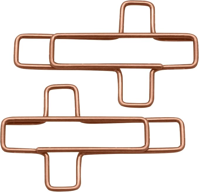 50Pcs Rose Gold Cross Paper Clips, Versatile Bible Paper Clips Journaling Paper Clip, Great Bookmarks for Bible Study Supplies/Christian Office and Home
