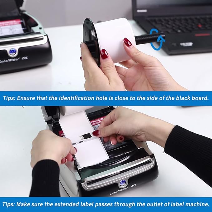 MarkDomain 8 Rolls 30323 (2-1/8" x 4", 54mm x 102mm) Shipping/Adress Label Compatible with Dymo Label Writer 450, 4XL, 450 Duo/Turbo Printers, Not for 550/5xl, 1760 Stickers