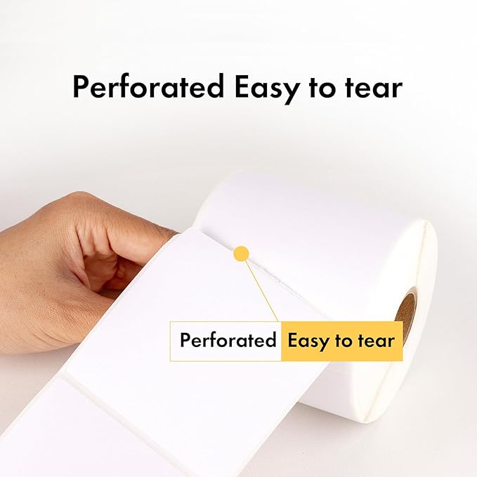 HOUSELABELS 2.25" x 4" Mailing Labels on 1" Core Compatible with Zebra and Rollo Printers, 2 Rolls / 350 Labels per Roll
