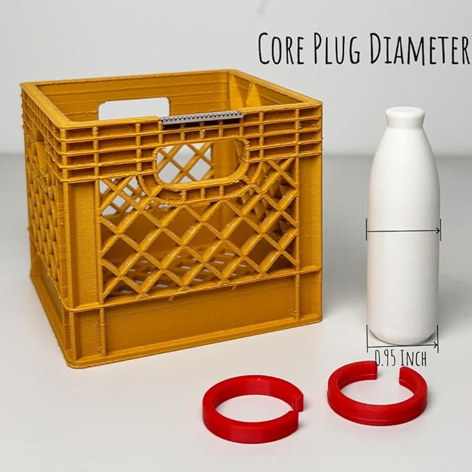Mini Milk Crate Tape Dispenser - Cute Desk Accessories - Fun Office Supplies- Unique Unusual Desktop Organizer - Useful Novelty Practical Coworker Gag Gifts Vintage Decor Accents (Ochre Yellow)