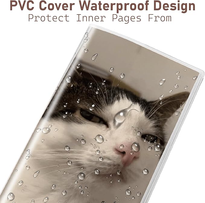 Pocket Calendar 2025-2026 Planner, Daily Weekly Monthly Planner Jan 2025 to Dec 2026 (3.7" x 6.7") Page Size, Daily Planner 2025 for Purse - Cool Cat