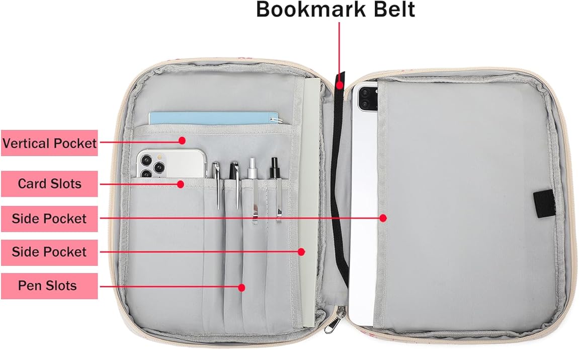 Bible Cover Case for Women Large Bible Cover for Girls Bible Study Supplies Accessories with Handle and Shoulder Strap | Durable