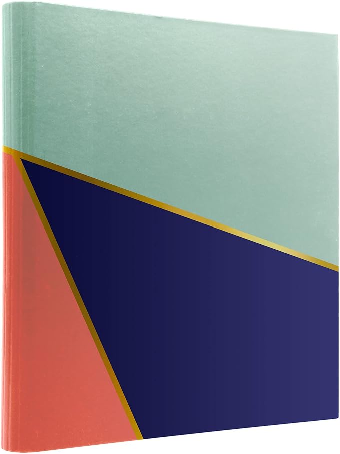 Pukka Pad, Carpe Diem Preloaded Rollbound Ringbinder – 12.4 x 10.8in – Includes Index, Personal Details, Planner Pages – Comes Preloaded with 5-Part Dividers – Standard 3-Ring Mechanism - Geometric