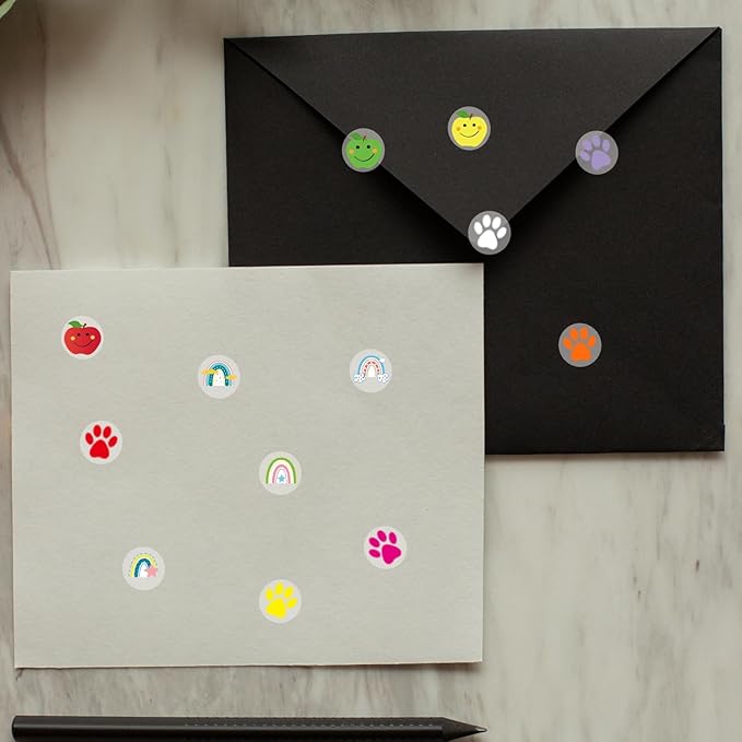 0.5 Inch Apple Stickers,Self Adhesive for Scrapbooking/Kid DIY Arts Crafts/Reward Stickers Teachers Sticker (Multicolored)