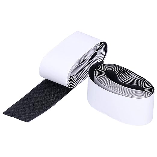 Hook and Loop Tape, Nylon Mounting Tap for Guitar Effect Pedal Board, 5cm x 2meters, Adhesive Backing (Hairy + Sloped)